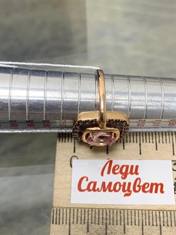 *Кольцо р.17,5 Розовый Топаз цв Красное арт. 1310531-741 вес 3,8 г - фото 185494 *Кольцо р.17,5 Розовый Топаз цв Красное арт. 1310531-741 вес 3,8 г - фото 185494