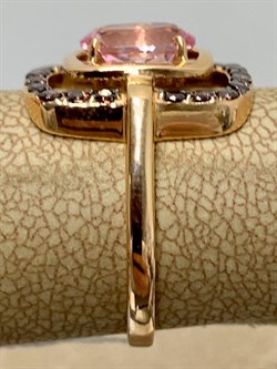 *Кольцо р.17,5 Розовый Топаз цв Красное арт. 1310531-741 вес 3,8 г - фото 185498 *Кольцо р.17,5 Розовый Топаз цв Красное арт. 1310531-741 вес 3,8 г - фото 185498