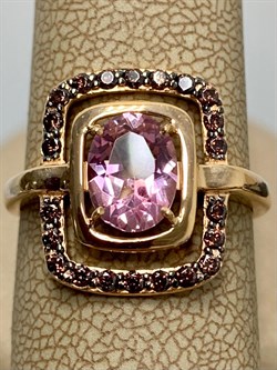 *Кольцо р.17,5 Розовый Топаз цв Красное арт. 1310531-741 вес 3,8 г - фото 185499 *Кольцо р.17,5 Розовый Топаз цв Красное арт. 1310531-741 вес 3,8 г - фото 185499