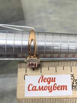 *Кольцо р.18,5 Розовый Топаз цв Красное арт. 10330683-603 вес 3,38 г - фото 185529 *Кольцо р.18,5 Розовый Топаз цв Красное арт. 10330683-603 вес 3,38 г - фото 185529