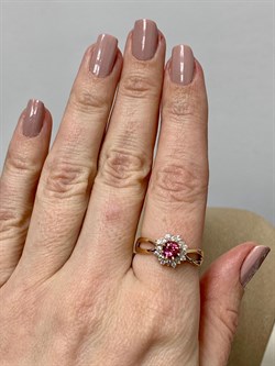 *Кольцо р.18,5 Розовый Топаз цв Красное арт. 10330683-603 вес 3,38 г - фото 185534 *Кольцо р.18,5 Розовый Топаз цв Красное арт. 10330683-603 вес 3,38 г - фото 185534