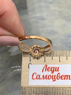 *Кольцо р.18,5 Розовый Топаз цв Красное арт. 10330683-603 вес 3,38 г - фото 185535 *Кольцо р.18,5 Розовый Топаз цв Красное арт. 10330683-603 вес 3,38 г - фото 185535