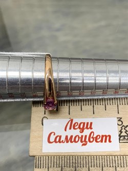 *Кольцо р.17,5 Розовый Топаз цв Красное арт. 1310411-692 вес 2,74 г - фото 185555 *Кольцо р.17,5 Розовый Топаз цв Красное арт. 1310411-692 вес 2,74 г - фото 185555