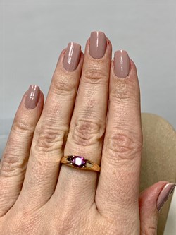 *Кольцо р.17,5 Розовый Топаз цв Красное арт. 1310411-692 вес 2,74 г - фото 185561 *Кольцо р.17,5 Розовый Топаз цв Красное арт. 1310411-692 вес 2,74 г - фото 185561