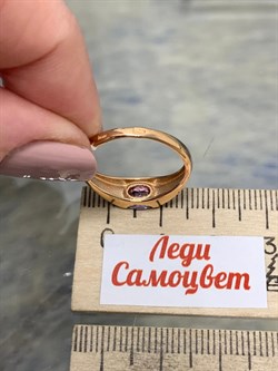 *Кольцо р.17,5 Розовый Топаз цв Красное арт. 1310411-692 вес 2,74 г - фото 185562 *Кольцо р.17,5 Розовый Топаз цв Красное арт. 1310411-692 вес 2,74 г - фото 185562