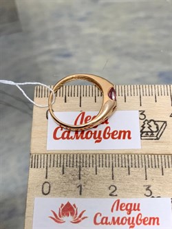 *Кольцо р.17,5 Розовый Топаз цв Красное арт. 1310411-692 вес 2,74 г - фото 185564 *Кольцо р.17,5 Розовый Топаз цв Красное арт. 1310411-692 вес 2,74 г - фото 185564