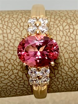 *Кольцо р.18 Розовый Топаз цв Красное арт. 10331544-243 вес 2,66 г - фото 185568 *Кольцо р.18 Розовый Топаз цв Красное арт. 10331544-243 вес 2,66 г - фото 185568