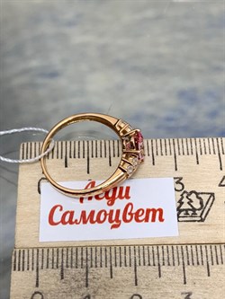 *Кольцо р.18 Розовый Топаз цв Красное арт. 10331544-243 вес 2,66 г - фото 185575 *Кольцо р.18 Розовый Топаз цв Красное арт. 10331544-243 вес 2,66 г - фото 185575