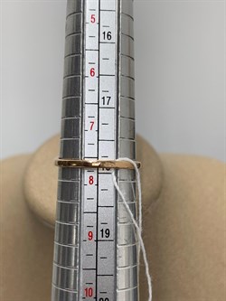 *Кольцо р.18 Розовый Топаз цв Красное арт. 10930579-221 вес 2,32 г - фото 185587