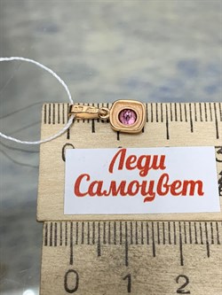 *Подвеска Розовый Топаз цв Красное арт. 30990419-222 вес 0,71 г - фото 185598