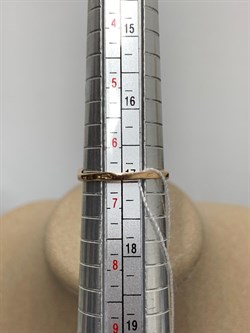 *Кольцо р.17 Розовый Топаз цв Красное арт. 1310269-449 вес 2,2 г - фото 185615