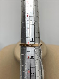 *Кольцо р.18 Розовый Топаз цв Красное арт. 10310760-470 вес 3,02 г - фото 185638