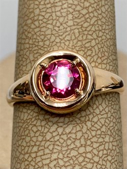*Кольцо р.18 Розовый Топаз цв Красное арт. 10310760-470 вес 3,02 г - фото 185641