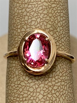 *Кольцо р.17,5 Розовый Топаз цв Красное арт. 10330239-715 вес 2,12 г - фото 185666 *Кольцо р.17,5 Розовый Топаз цв Красное арт. 10330239-715 вес 2,12 г - фото 185666