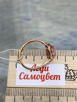 *Кольцо р.17,5 Розовый Топаз цв Красное арт. 10330239-715 вес 2,12 г - фото 185670 *Кольцо р.17,5 Розовый Топаз цв Красное арт. 10330239-715 вес 2,12 г - фото 185670