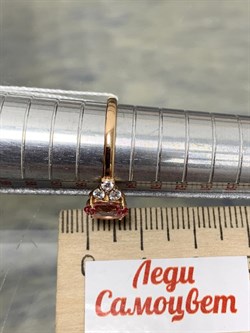 *Кольцо р.17,5 Розовый Топаз цв Красное арт. 10331434-699 вес 2,26 г - фото 185672 *Кольцо р.17,5 Розовый Топаз цв Красное арт. 10331434-699 вес 2,26 г - фото 185672