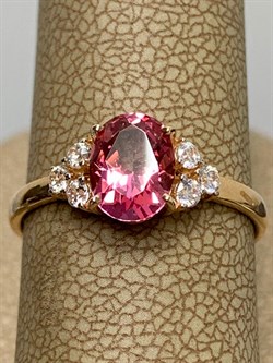 *Кольцо р.17,5 Розовый Топаз цв Красное арт. 10331434-699 вес 2,26 г - фото 185676 *Кольцо р.17,5 Розовый Топаз цв Красное арт. 10331434-699 вес 2,26 г - фото 185676