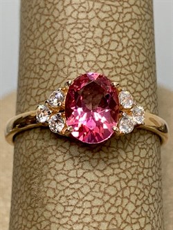 *Кольцо р.17,5 Розовый Топаз цв Красное арт. 10331434-699 вес 2,26 г - фото 185677 *Кольцо р.17,5 Розовый Топаз цв Красное арт. 10331434-699 вес 2,26 г - фото 185677