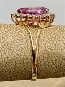 *Кольцо р.17,5 Розовый Топаз цв Красное арт. 10340998-648 вес 2,34 г - фото 185694 *Кольцо р.17,5 Розовый Топаз цв Красное арт. 10340998-648 вес 2,34 г - фото 185694