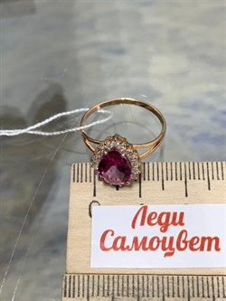 *Кольцо р.17,5 Розовый Топаз цв Красное арт. 10340998-648 вес 2,34 г - фото 185699 *Кольцо р.17,5 Розовый Топаз цв Красное арт. 10340998-648 вес 2,34 г - фото 185699