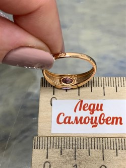 *Кольцо р.17,5 Розовый Топаз цв Красное арт. 1310411-705 вес 2,57 г - фото 185725 *Кольцо р.17,5 Розовый Топаз цв Красное арт. 1310411-705 вес 2,57 г - фото 185725