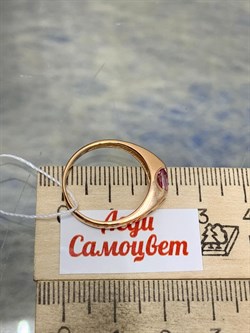 *Кольцо р.17,5 Розовый Топаз цв Красное арт. 1310411-705 вес 2,57 г - фото 185727 *Кольцо р.17,5 Розовый Топаз цв Красное арт. 1310411-705 вес 2,57 г - фото 185727