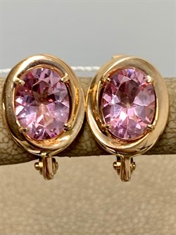 *Серьги Розовый Топаз цв Красное арт. 2310239-964 вес 3,68 г - фото 185740 *Серьги Розовый Топаз цв Красное арт. 2310239-964 вес 3,68 г - фото 185740