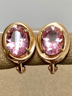 *Серьги Розовый Топаз цв Красное арт. 2310239-964 вес 3,68 г - фото 185741 *Серьги Розовый Топаз цв Красное арт. 2310239-964 вес 3,68 г - фото 185741