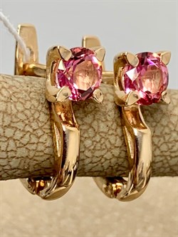 *Серьги Розовый Топаз цв Красное арт. 20331058-695 вес 2,98 г - фото 185752 *Серьги Розовый Топаз цв Красное арт. 20331058-695 вес 2,98 г - фото 185752