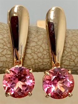 *Серьги Розовый Топаз цв Красное арт. 20330097-346 вес 2,83 г - фото 185764 *Серьги Розовый Топаз цв Красное арт. 20330097-346 вес 2,83 г - фото 185764