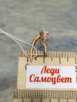 *Серьги Розовый Топаз цв Красное арт. 20330683-604 вес 5,86 г - фото 185776 *Серьги Розовый Топаз цв Красное арт. 20330683-604 вес 5,86 г - фото 185776