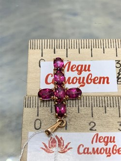 *Подвеска Розовый Топаз цв Красное арт. 80390142-455 вес 2,12 г - фото 185784 *Подвеска Розовый Топаз цв Красное арт. 80390142-455 вес 2,12 г - фото 185784