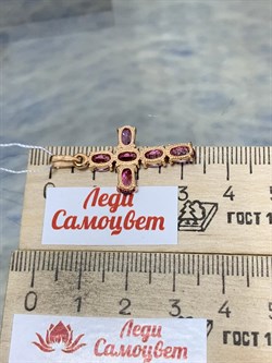 *Подвеска Розовый Топаз цв Красное арт. 80390142-455 вес 2,12 г - фото 185785 *Подвеска Розовый Топаз цв Красное арт. 80390142-455 вес 2,12 г - фото 185785