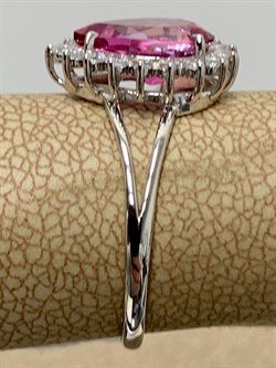 *Кольцо р.18,5 Розовый Топаз цв Белое арт. 10340998-693 вес 2,28 г - фото 185900 *Кольцо р.18,5 Розовый Топаз цв Белое арт. 10340998-693 вес 2,28 г - фото 185900