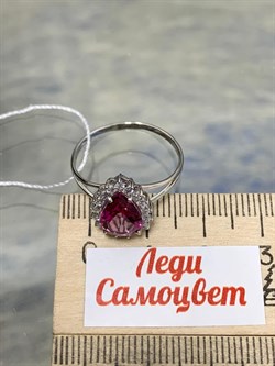 *Кольцо р.18,5 Розовый Топаз цв Белое арт. 10340998-693 вес 2,28 г - фото 185904 *Кольцо р.18,5 Розовый Топаз цв Белое арт. 10340998-693 вес 2,28 г - фото 185904