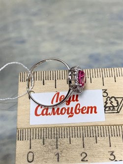 *Кольцо р.18,5 Розовый Топаз цв Белое арт. 10340998-693 вес 2,28 г - фото 185905 *Кольцо р.18,5 Розовый Топаз цв Белое арт. 10340998-693 вес 2,28 г - фото 185905