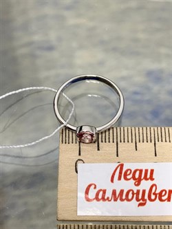 *Кольцо р.17,5 Розовый Топаз цв Белое арт. 10310736-454 вес 1,53 г - фото 185933 *Кольцо р.17,5 Розовый Топаз цв Белое арт. 10310736-454 вес 1,53 г - фото 185933