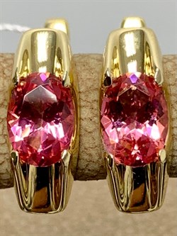 *Серьги Розовый Топаз цв Лимонное арт. 20330411-390 вес 3,23 г - фото 185955 *Серьги Розовый Топаз цв Лимонное арт. 20330411-390 вес 3,23 г - фото 185955