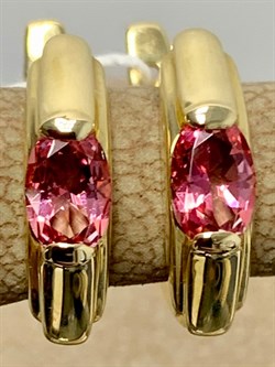 *Серьги Розовый Топаз цв Лимонное арт. 20330272-059 вес 2,82 г - фото 185986 *Серьги Розовый Топаз цв Лимонное арт. 20330272-059 вес 2,82 г - фото 185986