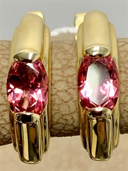 *Серьги Розовый Топаз цв Лимонное арт. 20330272-059 вес 2,82 г - фото 185987 *Серьги Розовый Топаз цв Лимонное арт. 20330272-059 вес 2,82 г - фото 185987