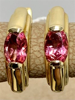 *Серьги Розовый Топаз цв Лимонное арт. 20330272-059 вес 2,82 г - фото 185989 *Серьги Розовый Топаз цв Лимонное арт. 20330272-059 вес 2,82 г - фото 185989