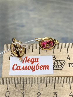*Серьги Розовый Топаз цв Лимонное арт. 20330239-369 вес 3,6 г - фото 186019 *Серьги Розовый Топаз цв Лимонное арт. 20330239-369 вес 3,6 г - фото 186019