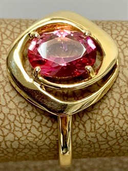 *Кольцо р.18 Розовый Топаз цв Лимонное арт. 10330923-357 вес 2,46 г - фото 186024 *Кольцо р.18 Розовый Топаз цв Лимонное арт. 10330923-357 вес 2,46 г - фото 186024