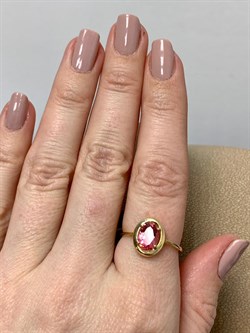 *Кольцо р.18 Розовый Топаз цв Лимонное арт. 10330239-368 вес 2,14 г - фото 186038 *Кольцо р.18 Розовый Топаз цв Лимонное арт. 10330239-368 вес 2,14 г - фото 186038