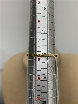 *Кольцо р.18 Розовый Топаз цв Лимонное арт. 10310581-257 вес 1,99 г - фото 186056