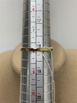 *Кольцо р.18 Розовый Топаз цв Лимонное арт. 10310097-730 вес 2,14 г - фото 186085