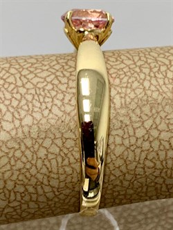 *Кольцо р.18 Розовый Топаз цв Лимонное арт. 10310097-730 вес 2,14 г - фото 186090