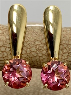 *Серьги Розовый Топаз цв Лимонное арт. 20330097-365 вес 2,76 г - фото 186100 *Серьги Розовый Топаз цв Лимонное арт. 20330097-365 вес 2,76 г - фото 186100