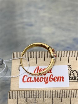 *Кольцо р.19 Розовый Топаз цв Лимонное арт. 10330341-790 вес 2,22 г - фото 186117 *Кольцо р.19 Розовый Топаз цв Лимонное арт. 10330341-790 вес 2,22 г - фото 186117