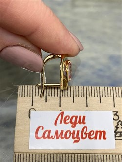 *Серьги Розовый Топаз цв Лимонное арт. 20330923-358 вес 4,16 г - фото 186131 *Серьги Розовый Топаз цв Лимонное арт. 20330923-358 вес 4,16 г - фото 186131